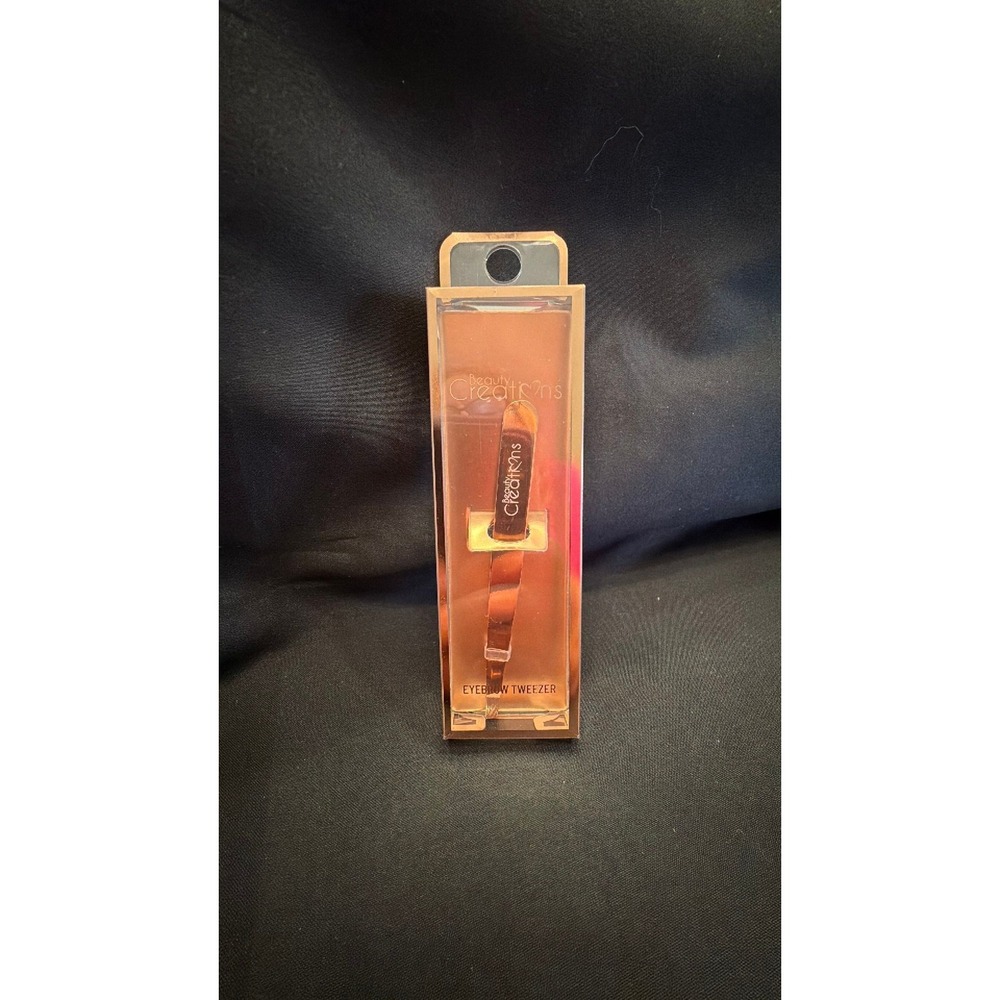 Beauty Creations Eyebrow Tweezer Rose Gold ET-RG Slant Tip Grooming Tool